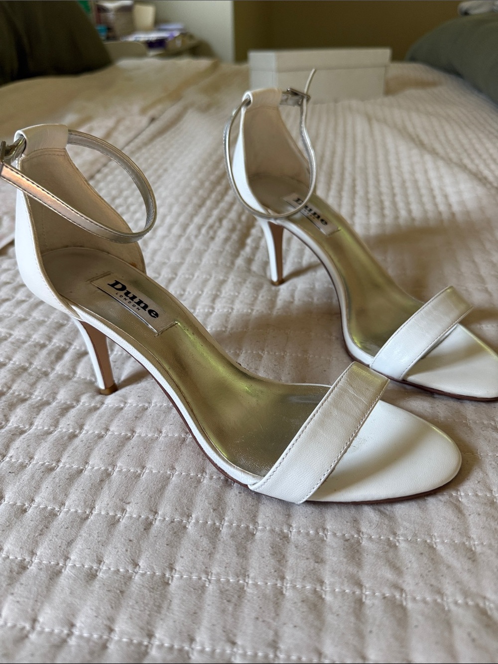 Dune London Leather Strappy Heel